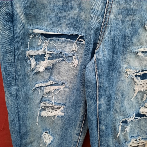 AEO American Eagle Curvy Hi Rise Jegging Distressed Skinny Jeans 6 Regular - Picture 5 of 11